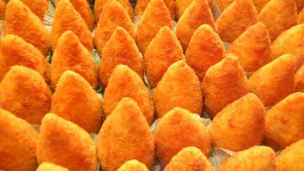 Catania Sicily Italy arancino street food